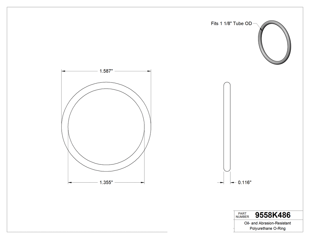 Technical drawing - 9558K486